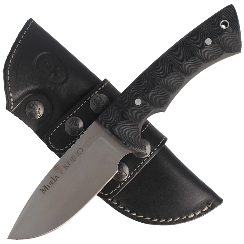 Muela Rhino 10SV-M Black Fixed Blade Hunting Knife