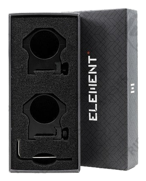 Element Optics Accu-Lite 30mm Low Picatinny scope rings in retail box
