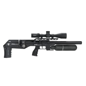 FX .22 Leopard EXP Black Sniper PCP Air Rifle with Bottle