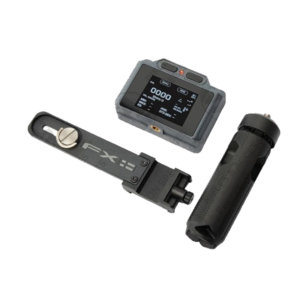 FX Pocket Chronograph Pro with mount accessories