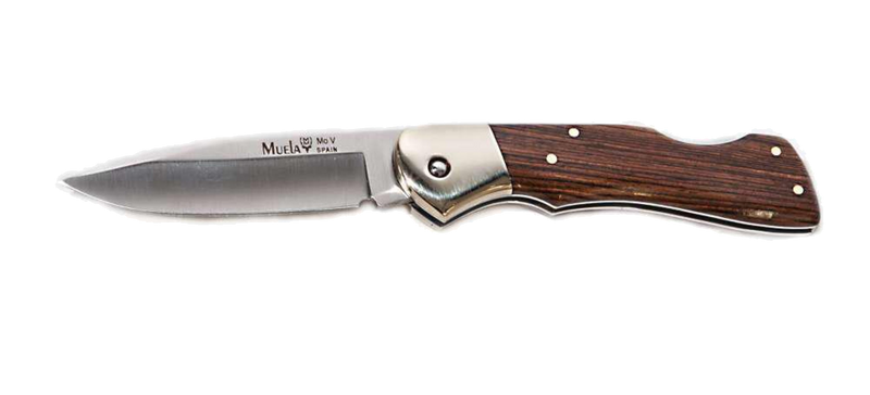 Muela BX-8NL Hunting Knife with Stag Handle and Leather Sheath